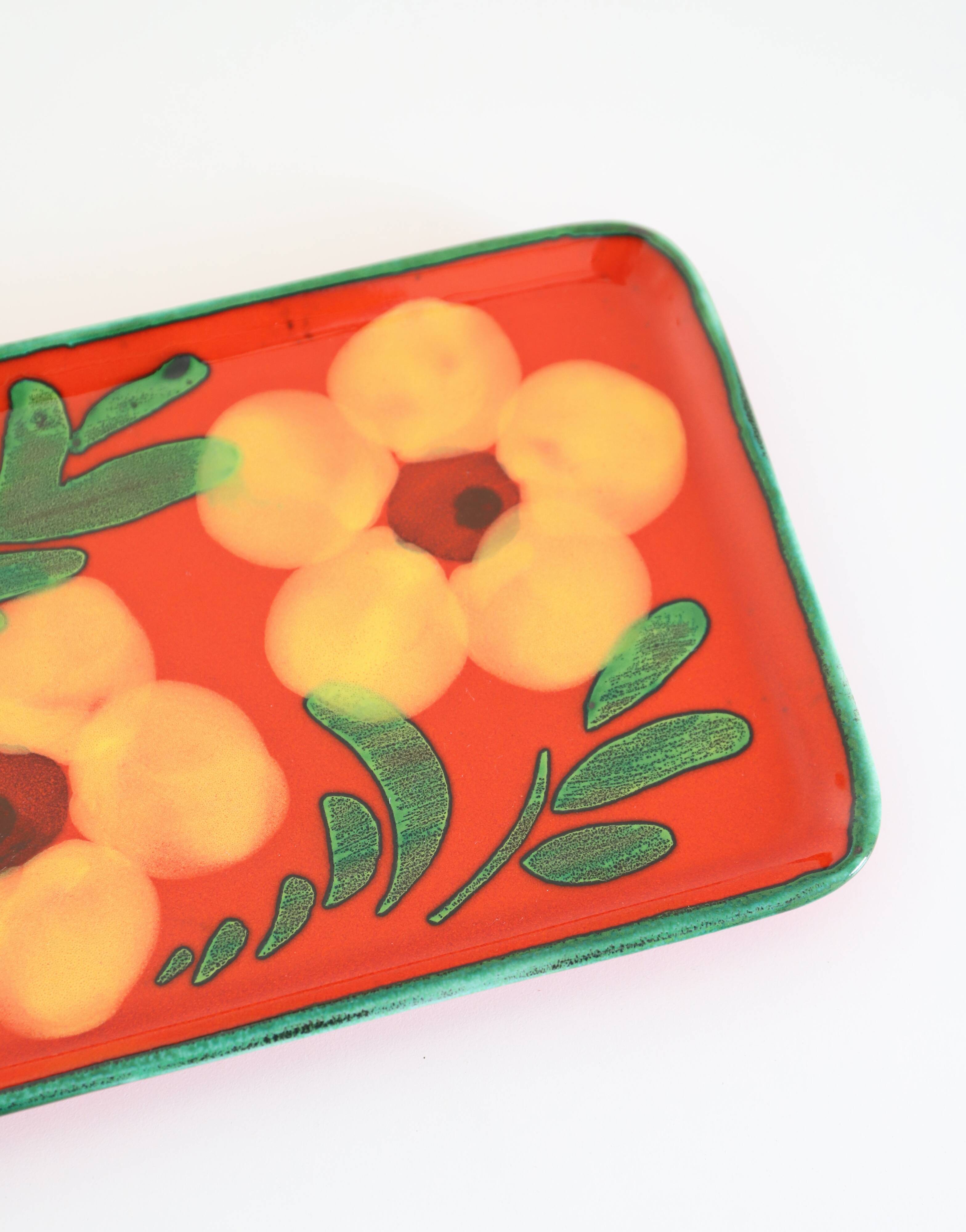 Vintage '60s ZELLER KERAMIK cake plate