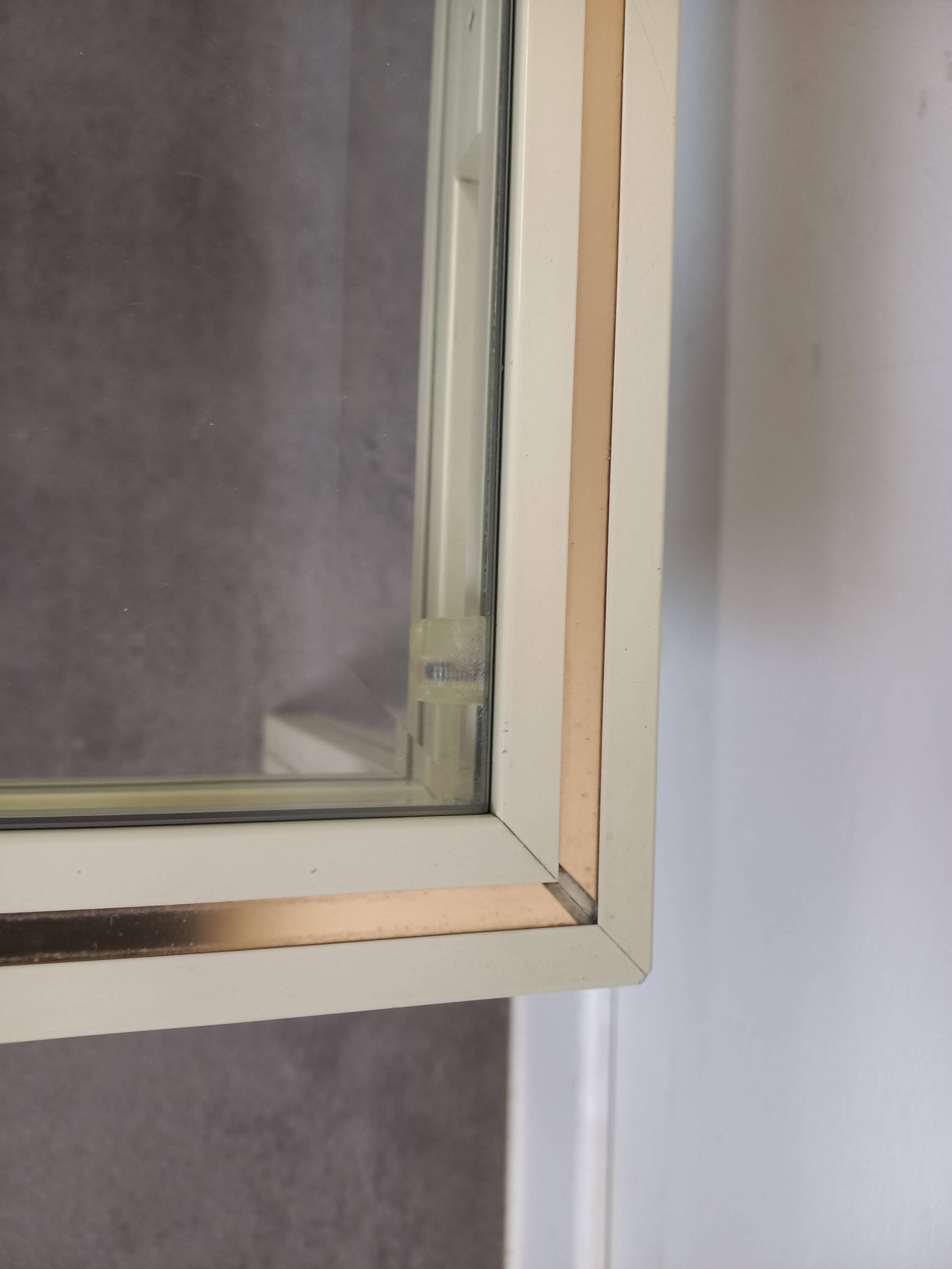 Glass and metal coffee table Pierre Vandel