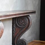 Carved bench