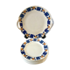 Badonviller dessert service consisting of a cake dish and 10 30s dessert plates