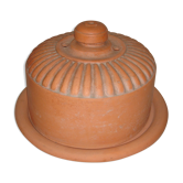 Beurrier en terre cuite pour motte aux cristaux de sel