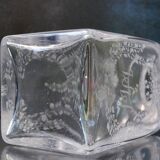 Acid Echted Decantor Whiskey or Brandy Rectangular Decanter Monogram WW Dime