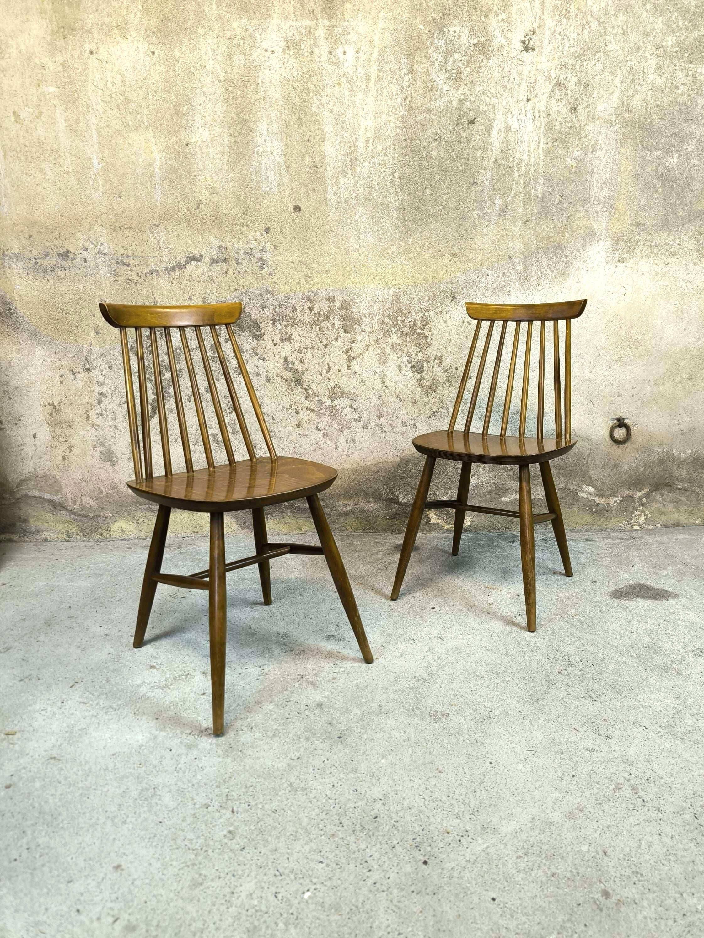Pair of vintage Scandinavian chairs.