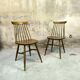 Paire de chaises scandinaves vintage.