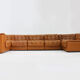 Vintage De Sede DS 11 modular sofa cognac patchwork leather, set of 7
