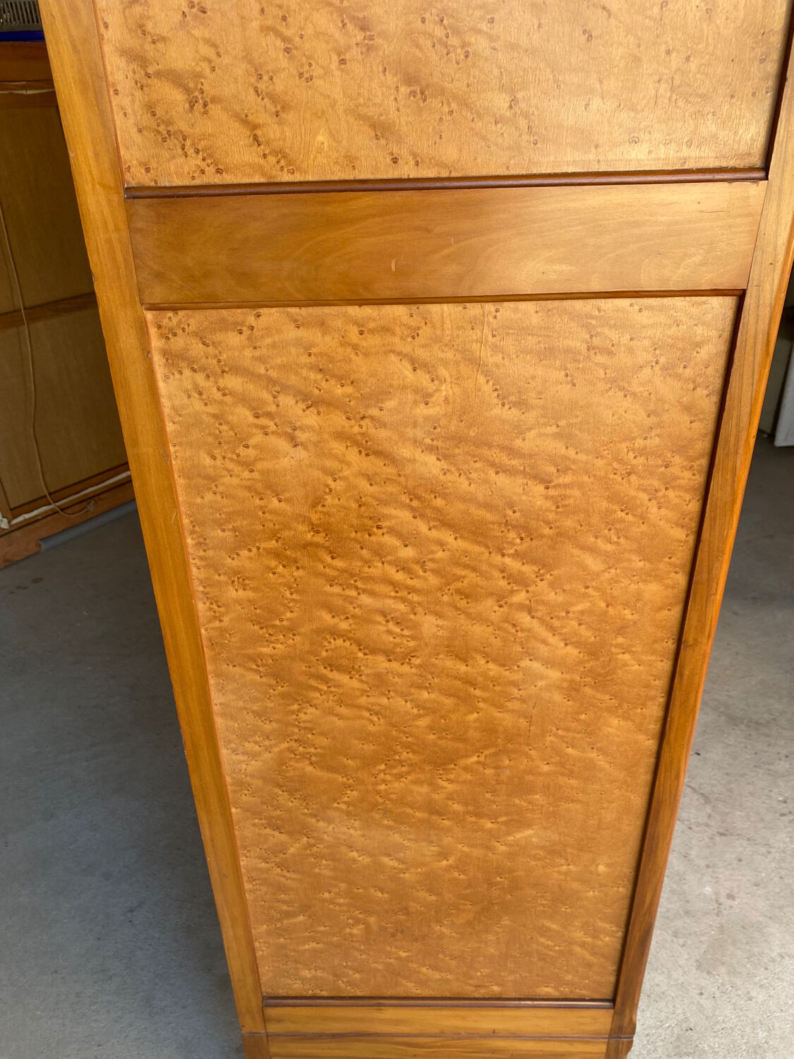 Art Deco hotel-style Parisian wardrobe chest or