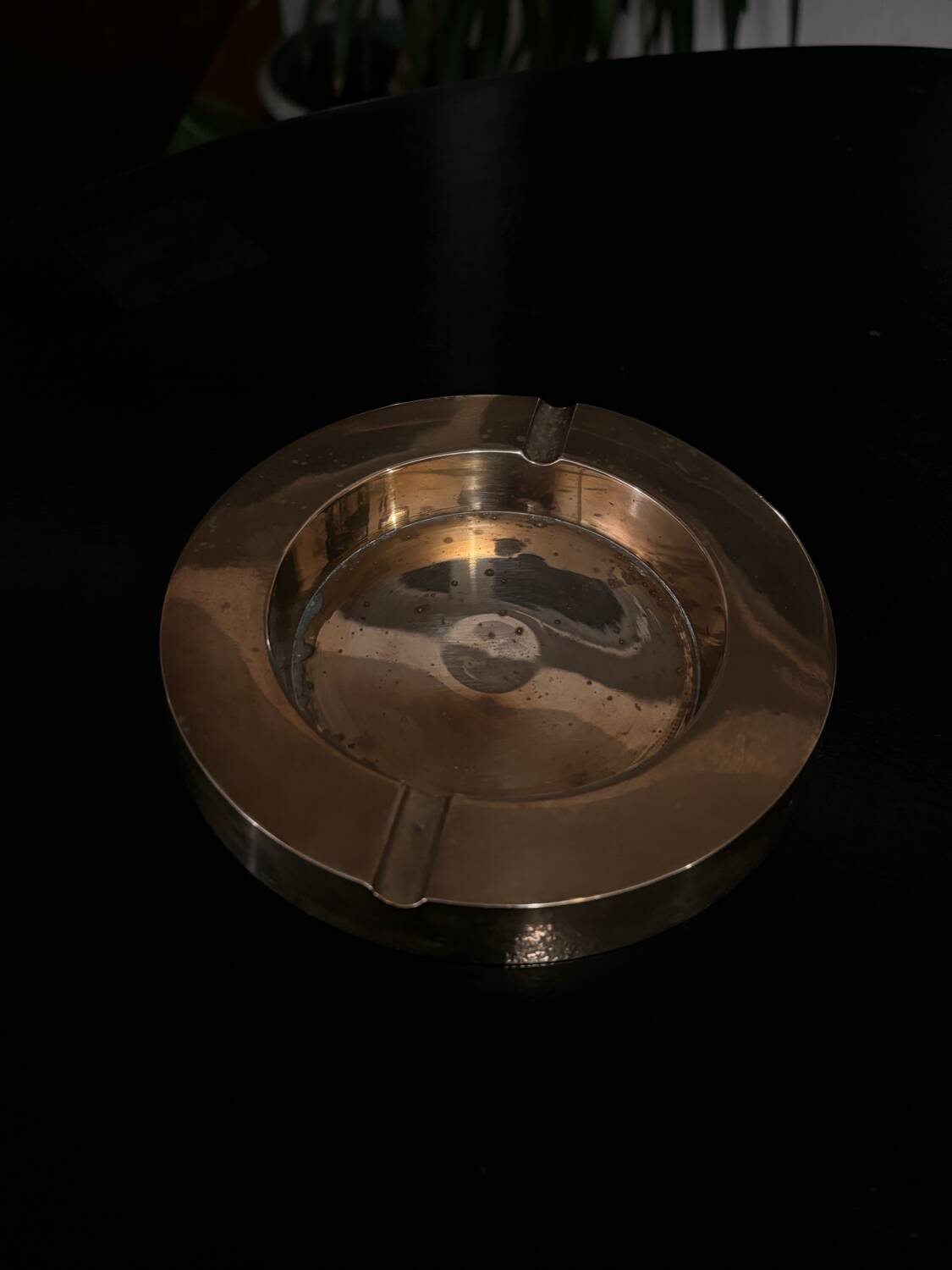 Vintage brass ashtray