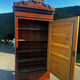 Armoire à glace Napoléon III en placage de loupe