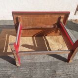 Bistro table, wood and aluminum