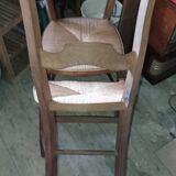Pair of straw chairs