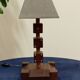 Lampe dès en bois vintage