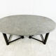 Oval dining table in the manner of Jan Vlug, 1970s