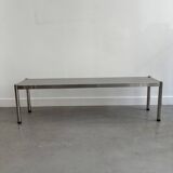 Banc en inox vintage