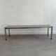 Banc en inox vintage