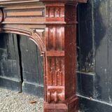 Napoleon III Fireplace in Red Griotte Marble Circa 1880