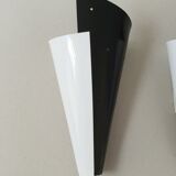 Pair of 1950 plexiglas appliques