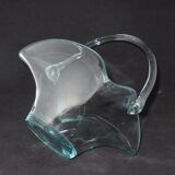 Corbeille en verre forme panier