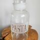 Set of 2 Large Glass Pasta Jars with Stopper Lids, 4 Litre Pasta Containers