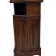 Vintage Hexagonal Side Cabinet with Door Small Side Table Column