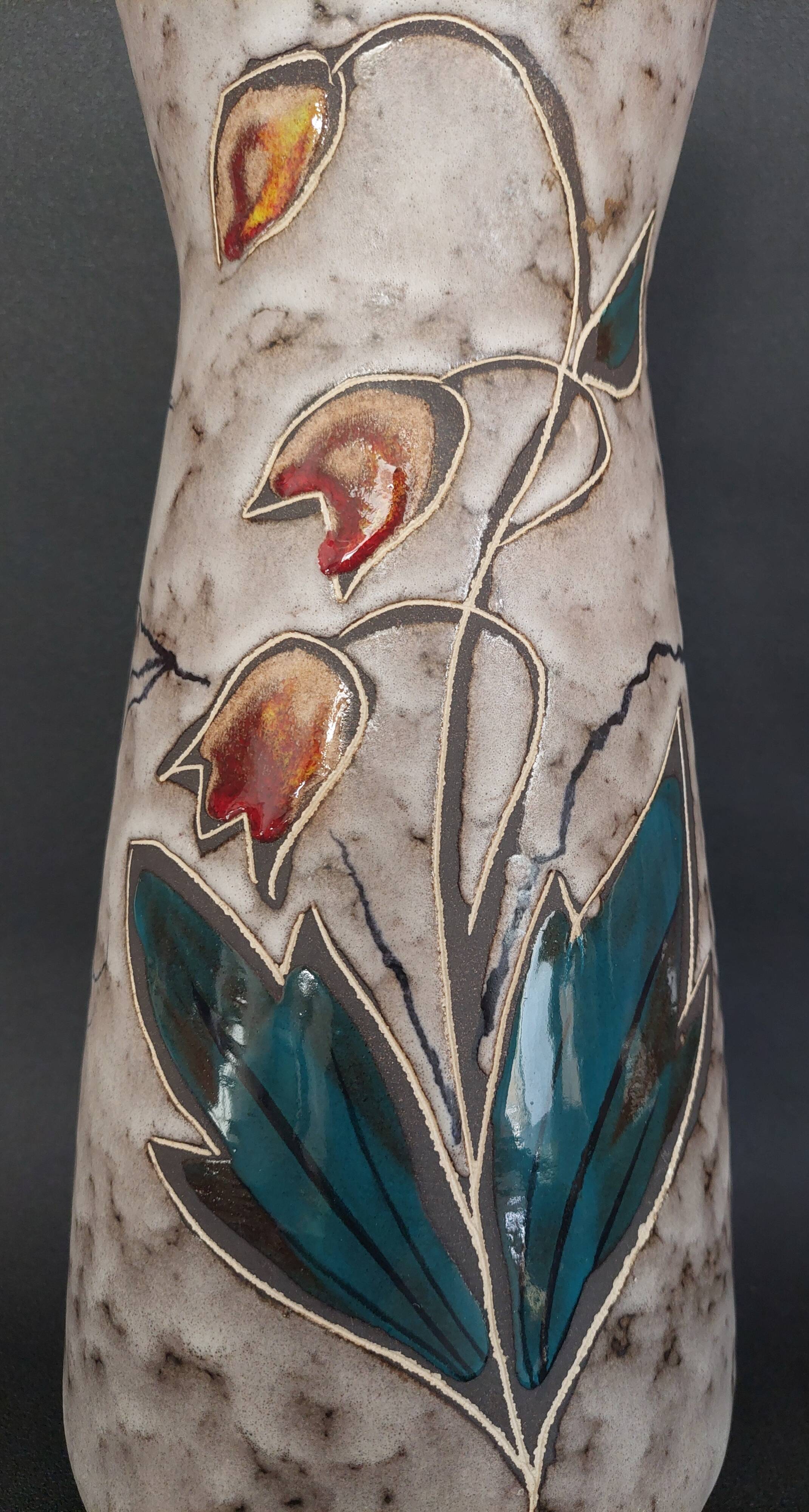 Vintage ceramic vase Germany West Germany 60s