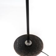 Floor lamp of chrome and black painted metal of Danish design, 1970s