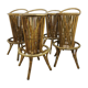 Rattan bar stools 60s