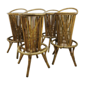 Rattan bar stools 60s