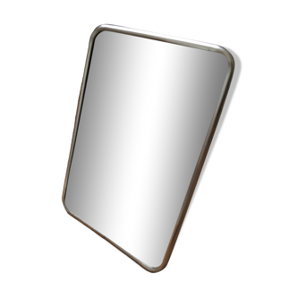 Barber mirror to pose or hang year 50-60, 12.5 cm x 18 cm.
