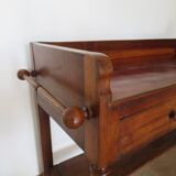 console-old dressing table-side table-mahogany stain