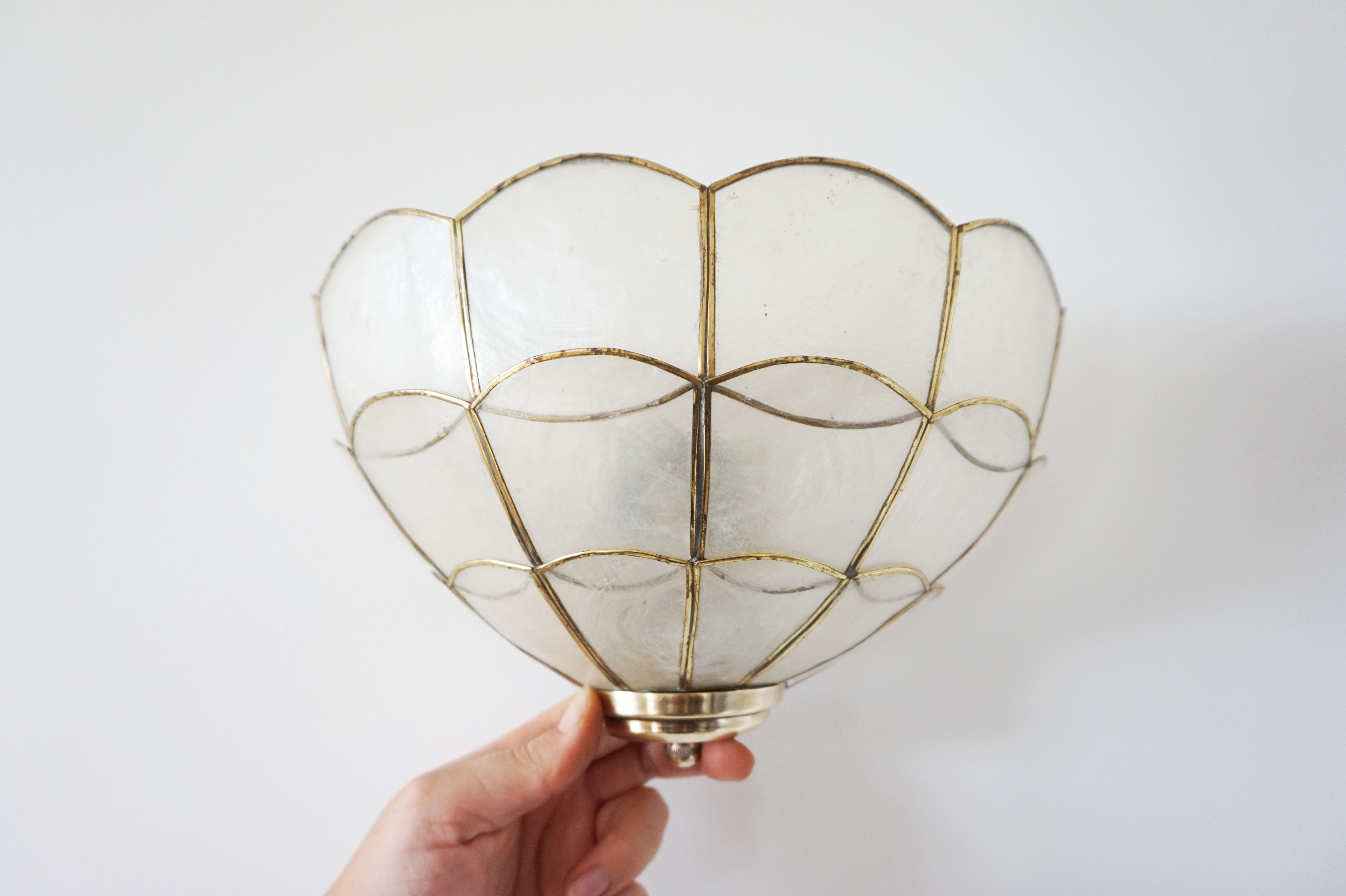 Pair of mother-of-pearl Wall light