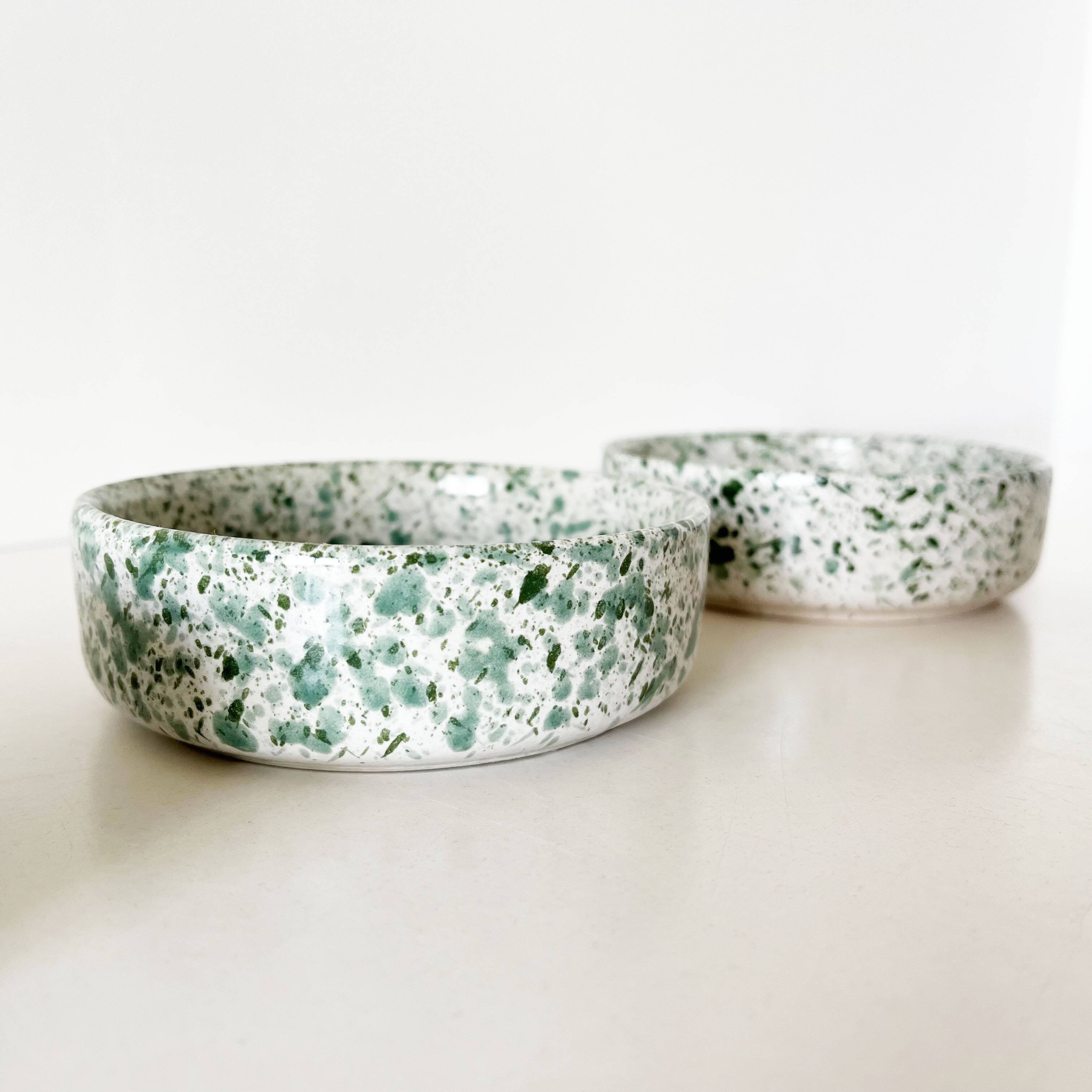 Set of 3 terrazzo ceramic cups