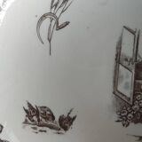 Ancien Compotier Coupe À Fruits Terre De Fer HB & Cie/Sépia