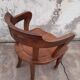 Louis Philippe oak desk chair 1900