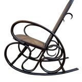Set of 2 thonet style cane rocking chairs
