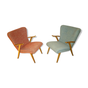 Paire de 2 fauteuils scandinave