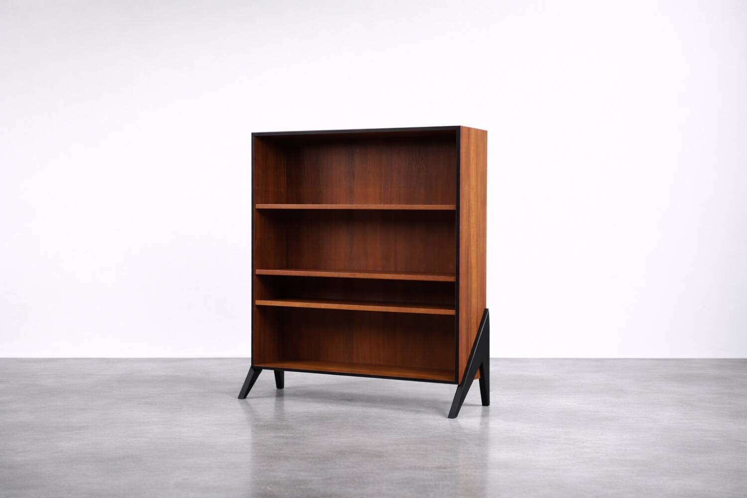 Vintage Mid-Century Scandinavian Modern Teak Bookcase, 1960s