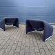 2x Artifort Groovy F598 by Pierre Paulin, Dark Blue, original