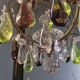 Small crystal boudoir chandelier - 1 light Bobeche signed Baccarat Epoque