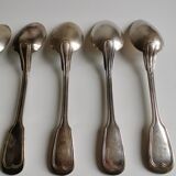 Set of 6 tablespoons silver metal