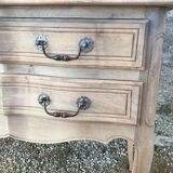 Louis XV style walnut chest of drawers stripped