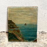 Brittany seaside marine painting