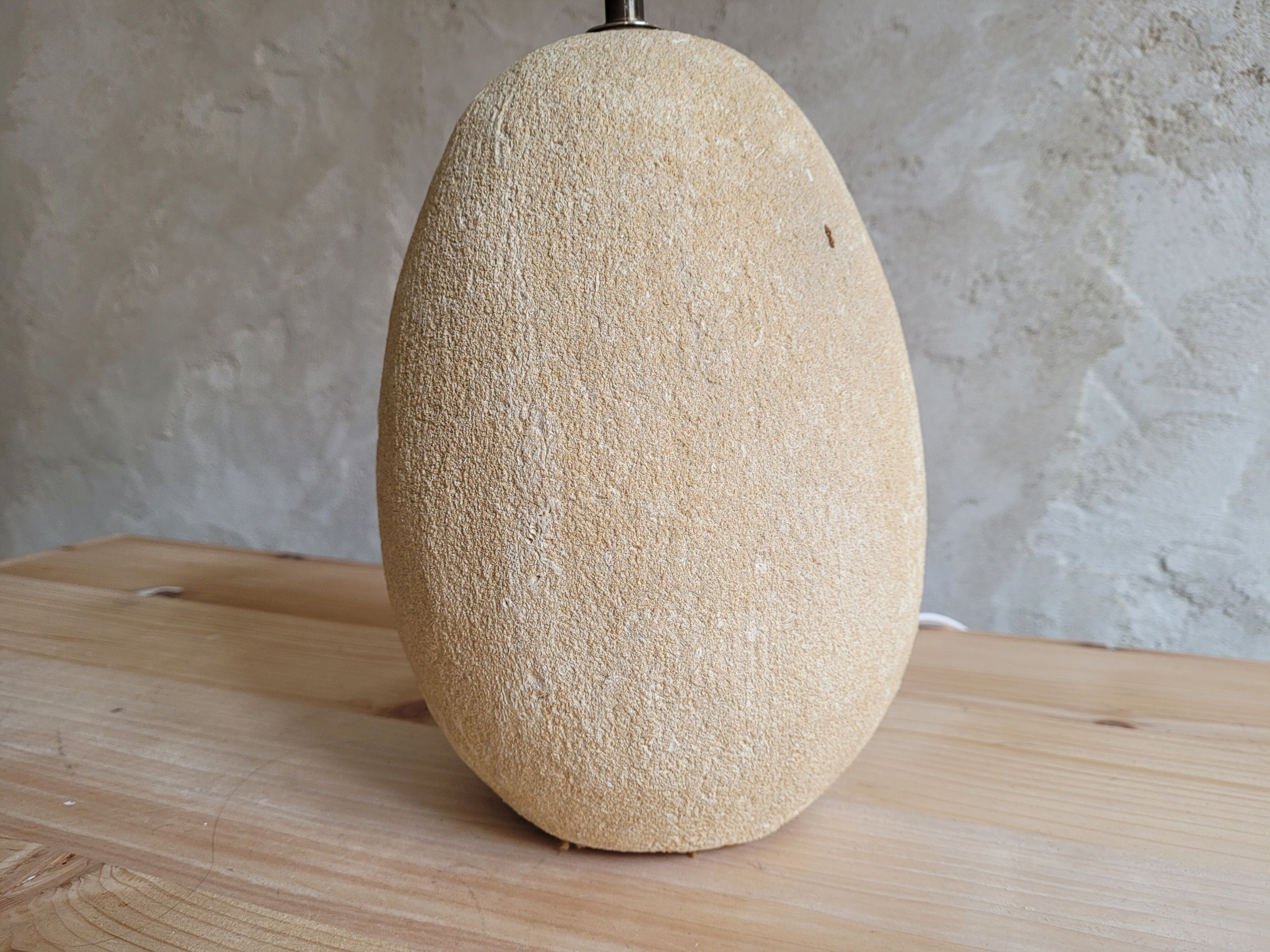Natural stone lamp foot 70s