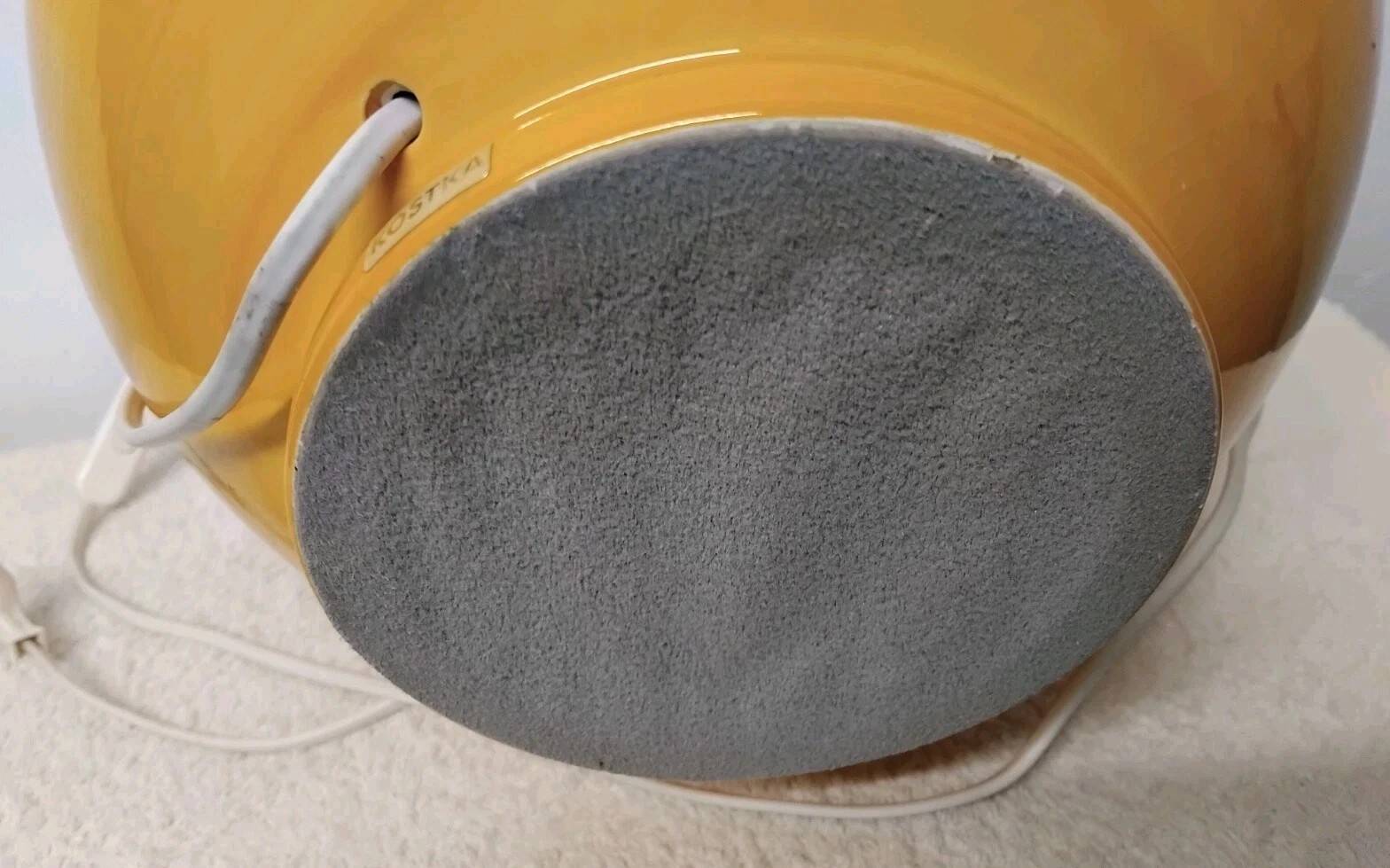 Kostka crackle glazed ceramic lamp base, h: 38 cm, vintage