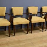 Set of 4 Bridge Armchairs, Art Deco – 1940