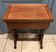 Traveling mahogany dressing table, working woman, Victorian charm - 19th century.