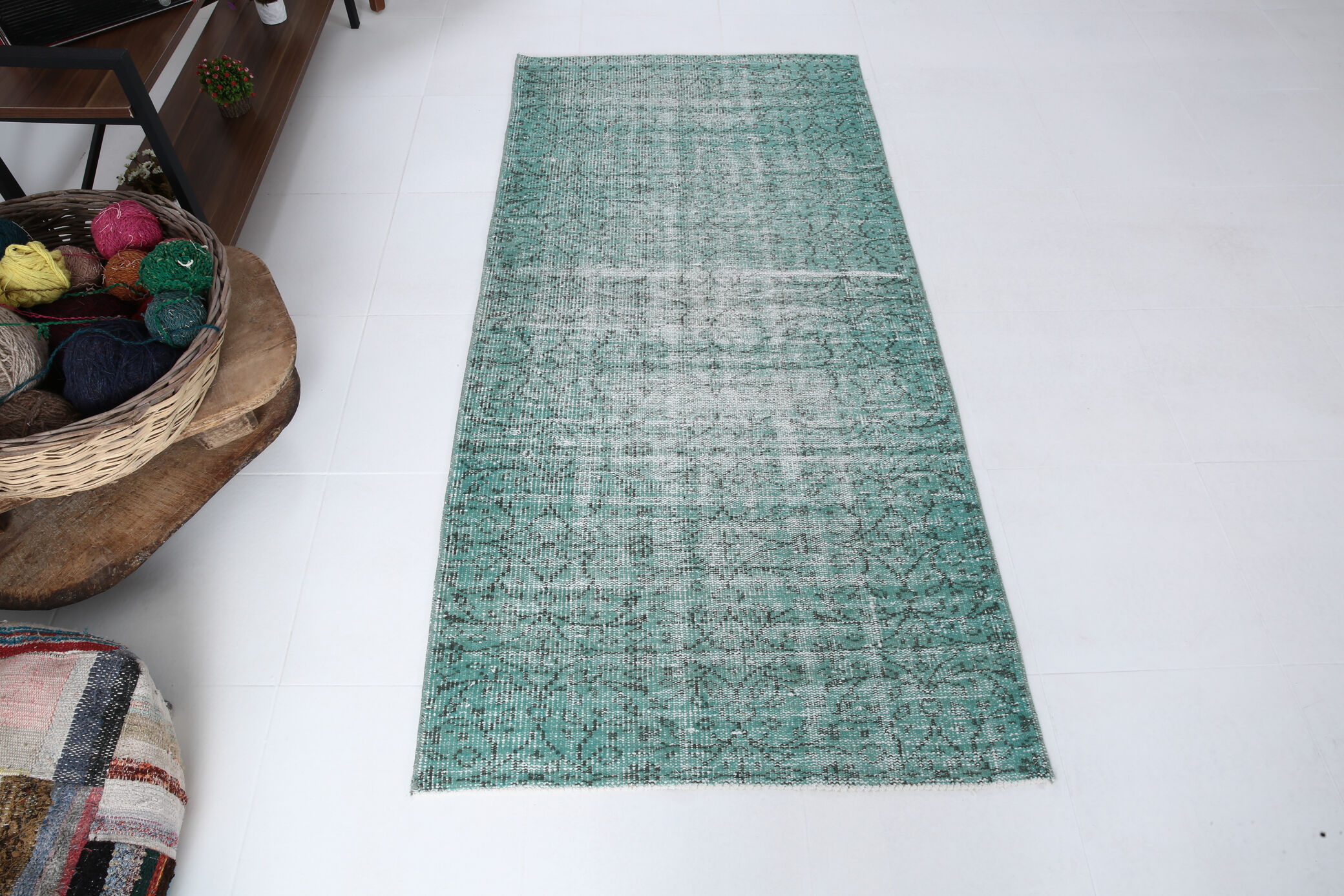Water green rug 196x96cm