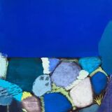 Tableau Bleu Figuratif