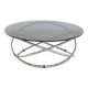 Table basse en verre fumé