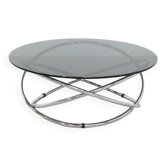 Table basse en verre fumé