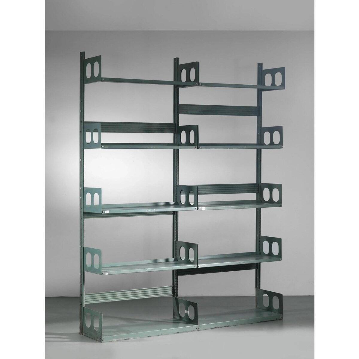 Painted Meta Triennale Bookcase attributed to Lips Vago, Italy, 1954